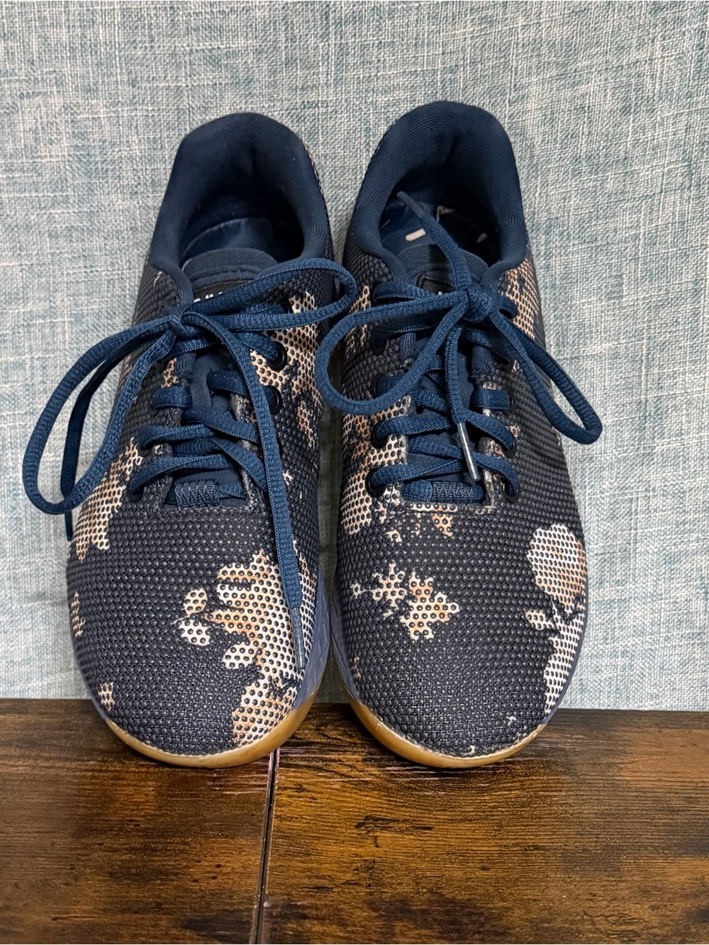 NOBULL Navy and Tan Trainer Shoes